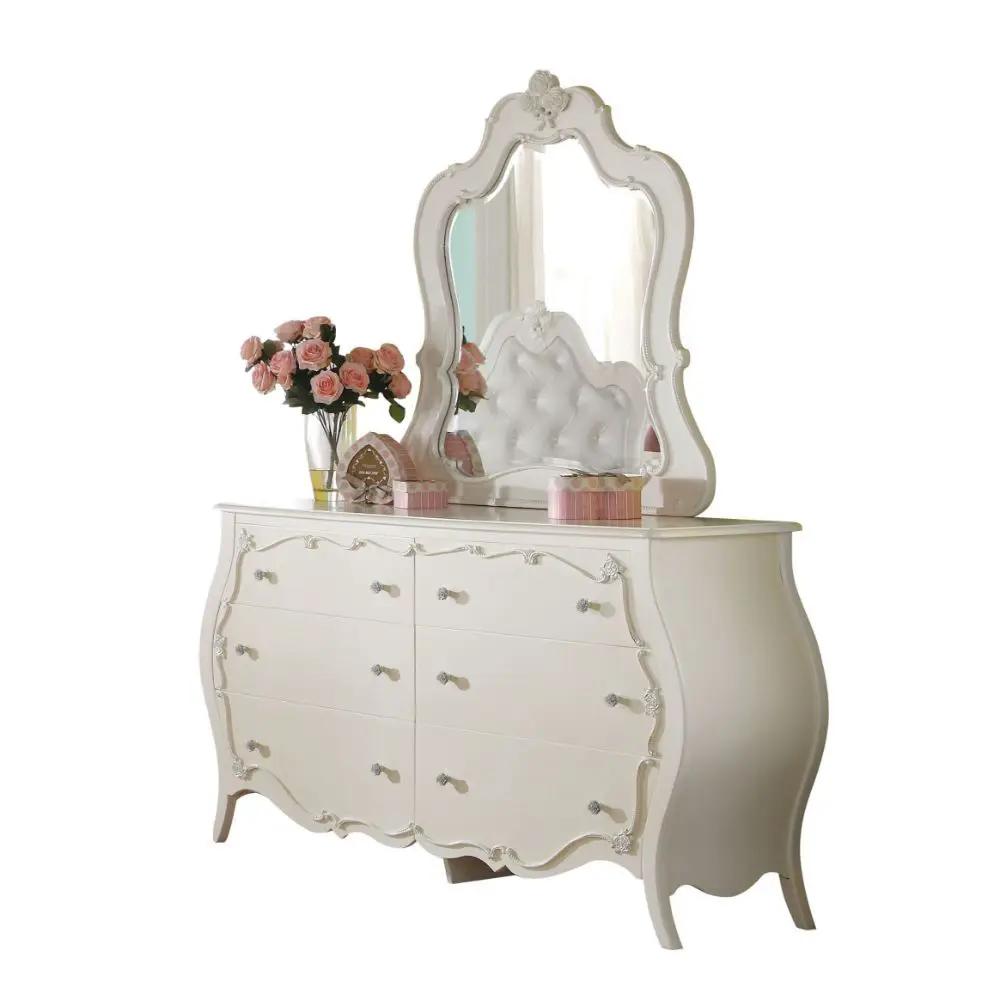 Edalene - Mirror - Pearl White by Unique Piece Furniture