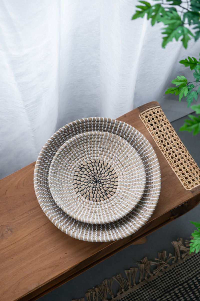 S/2 Kira Woven Seagrass Bowls by HouseOfZazla