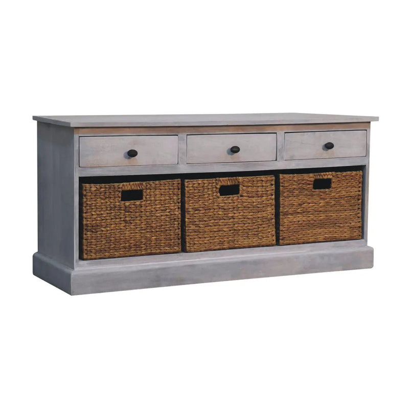Basket Storage Cabinet - Gray Ash by HouseOfZazla