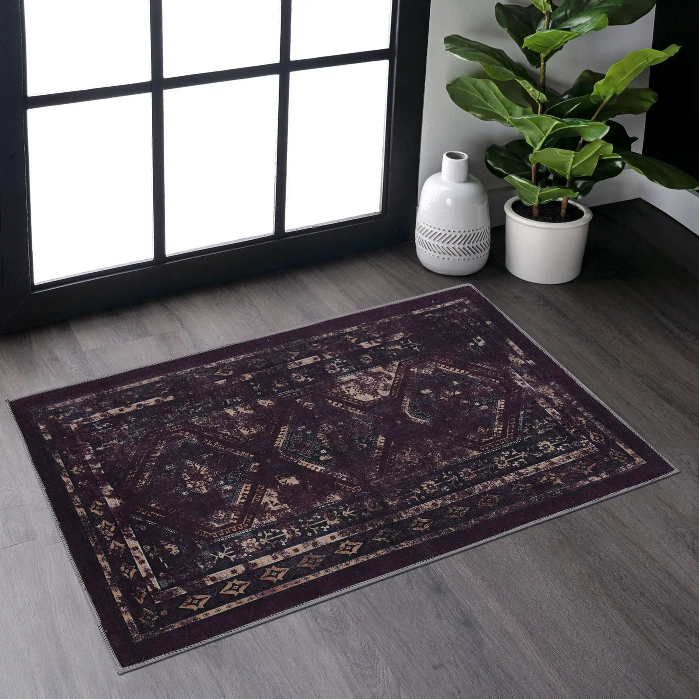 Maval - Trendy Area Rug, Washable by HouseOfZazla