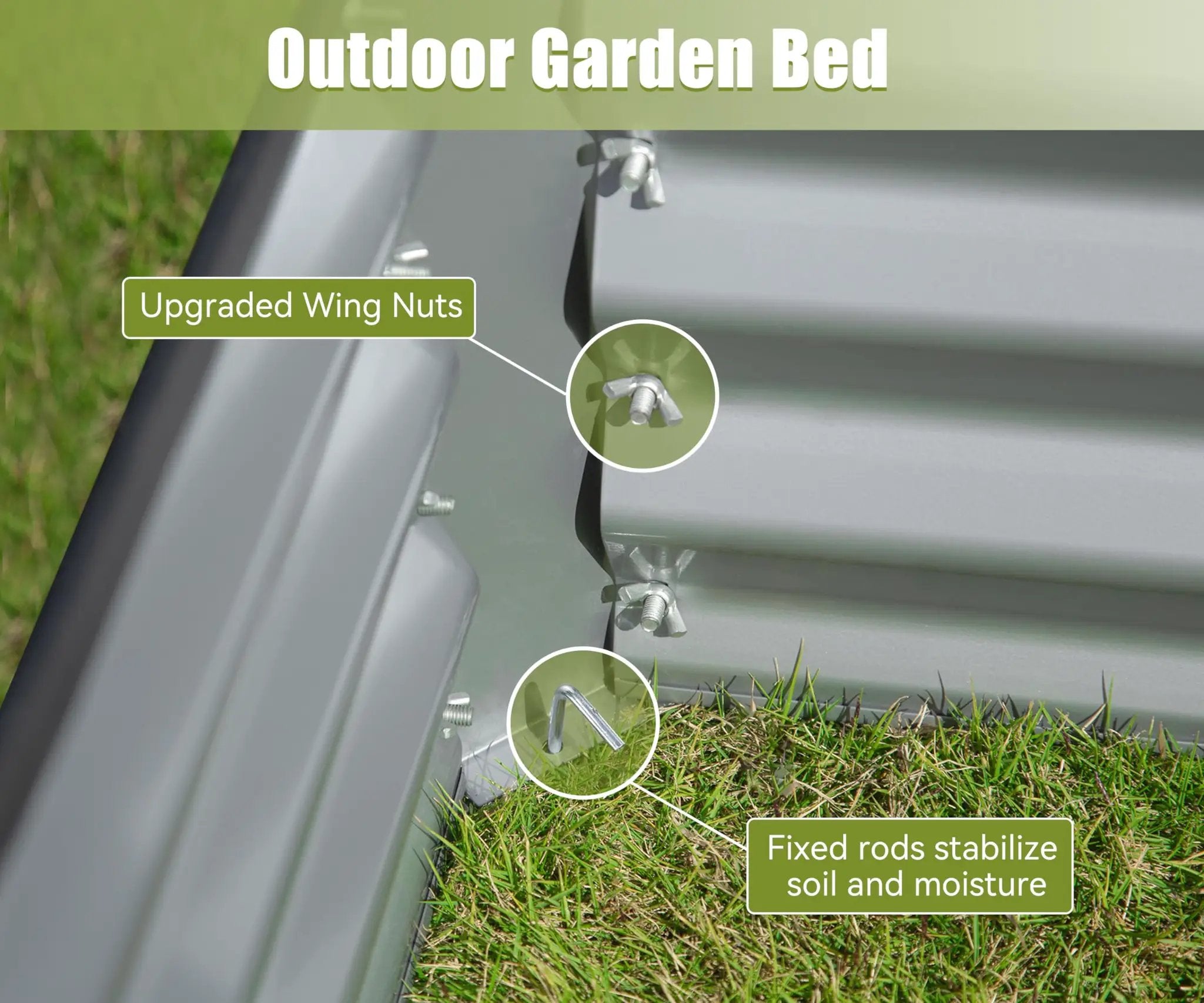 6x3x1ft Galvanized Raised Garden Bed by HouseOfZazla