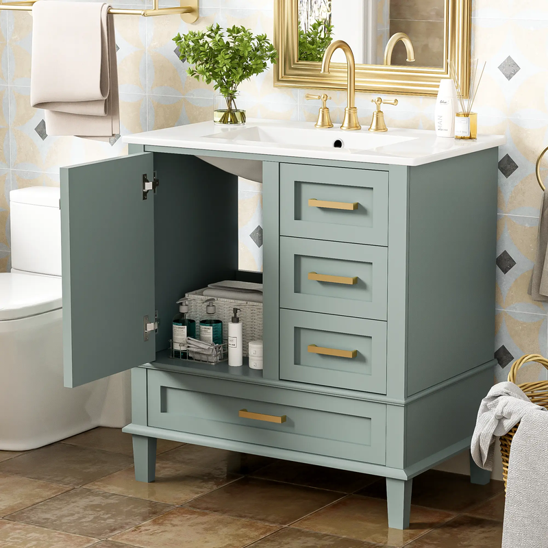 30" Bathroom Vanity with Sink Combo Set by HouseOfZazla