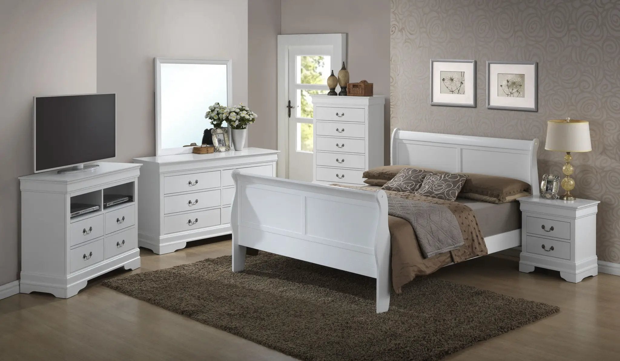 Panel Sleigh Bed by HouseOfZazla