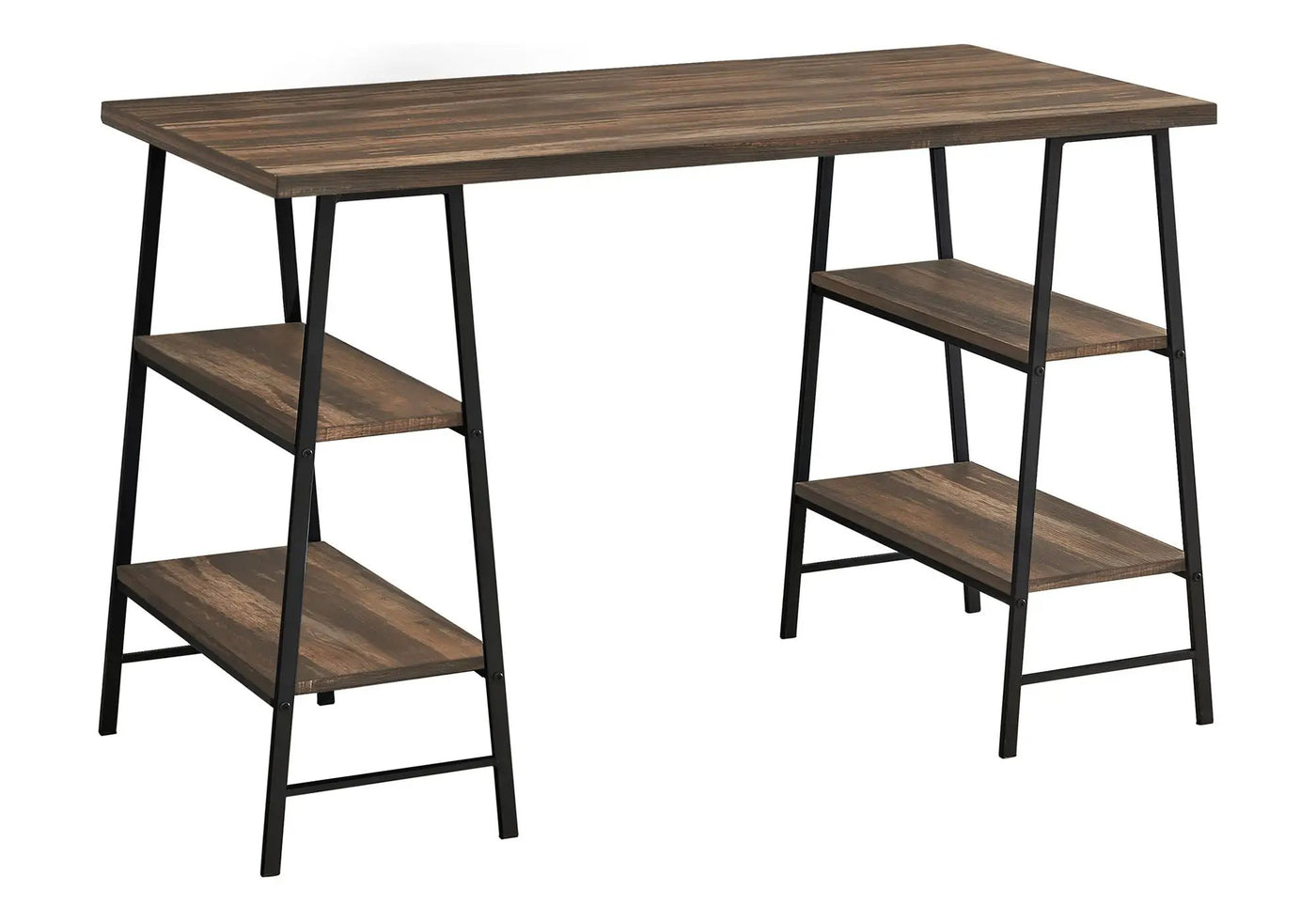 Computer Desk for Home Office with Storage Shelves by HouseOfZazla