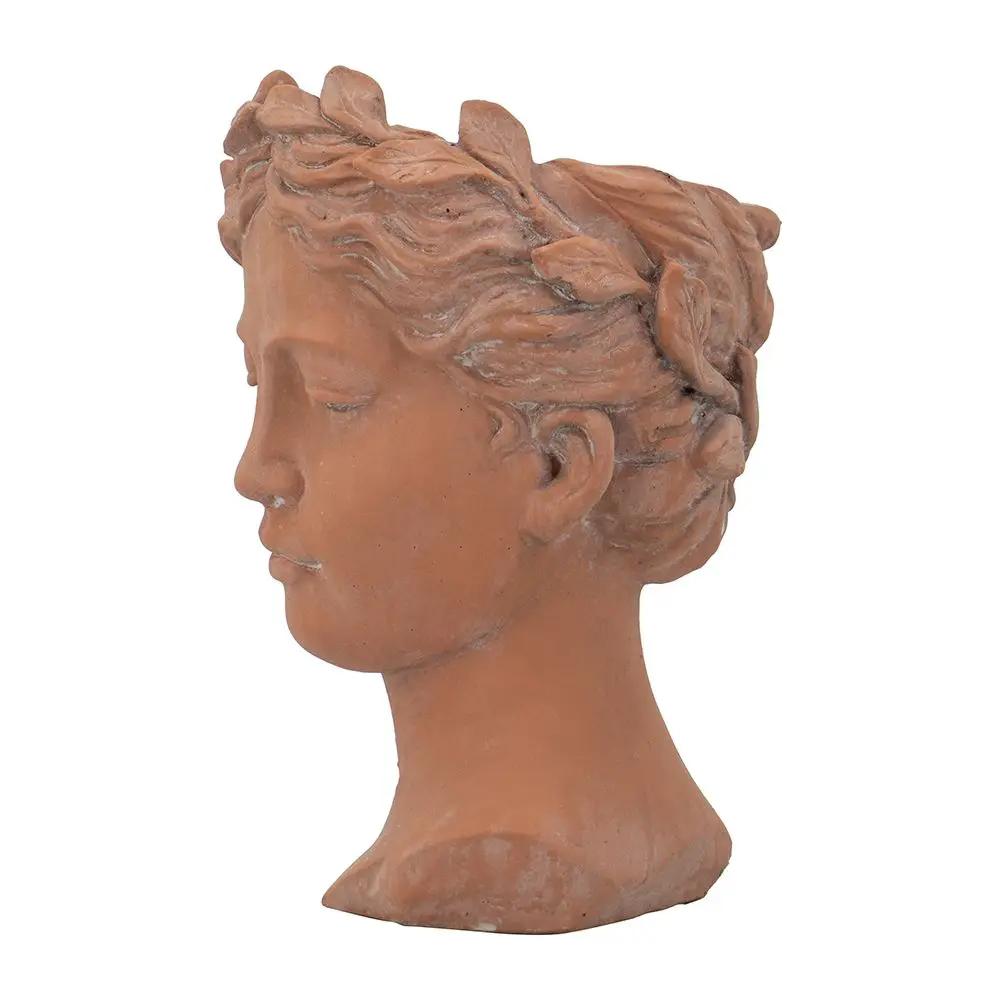 D7X11" Visage Head Bust Planter - Brown by HouseOfZazla
