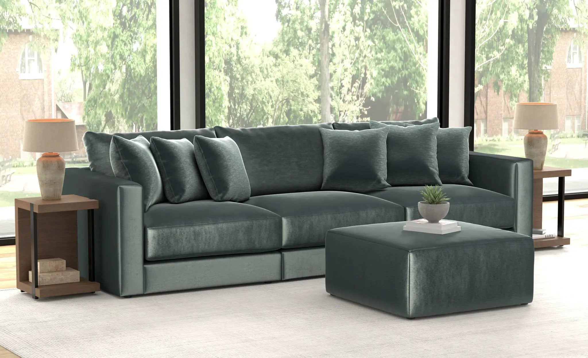 Remington - Modular Sofa And Cocktail Ottoman by Unique Piece Furniture