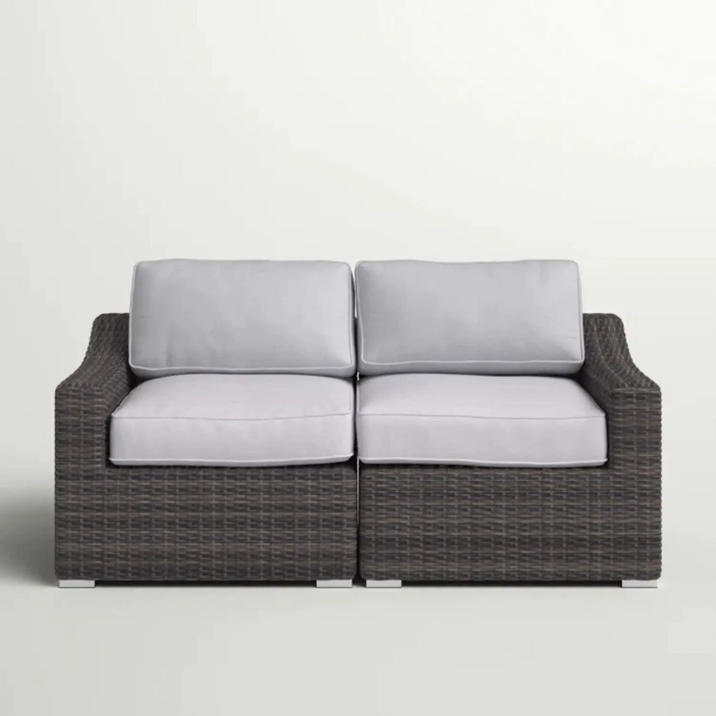 Chic Wide Outdoor Loveseat With Cushions by Unique Piece Furniture