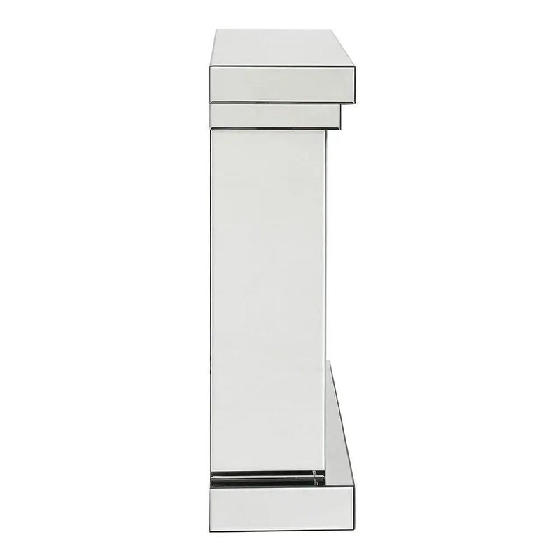 Noralie - 42" Fireplace - Mirrored & Faux Diamonds by Unique Piece Furniture