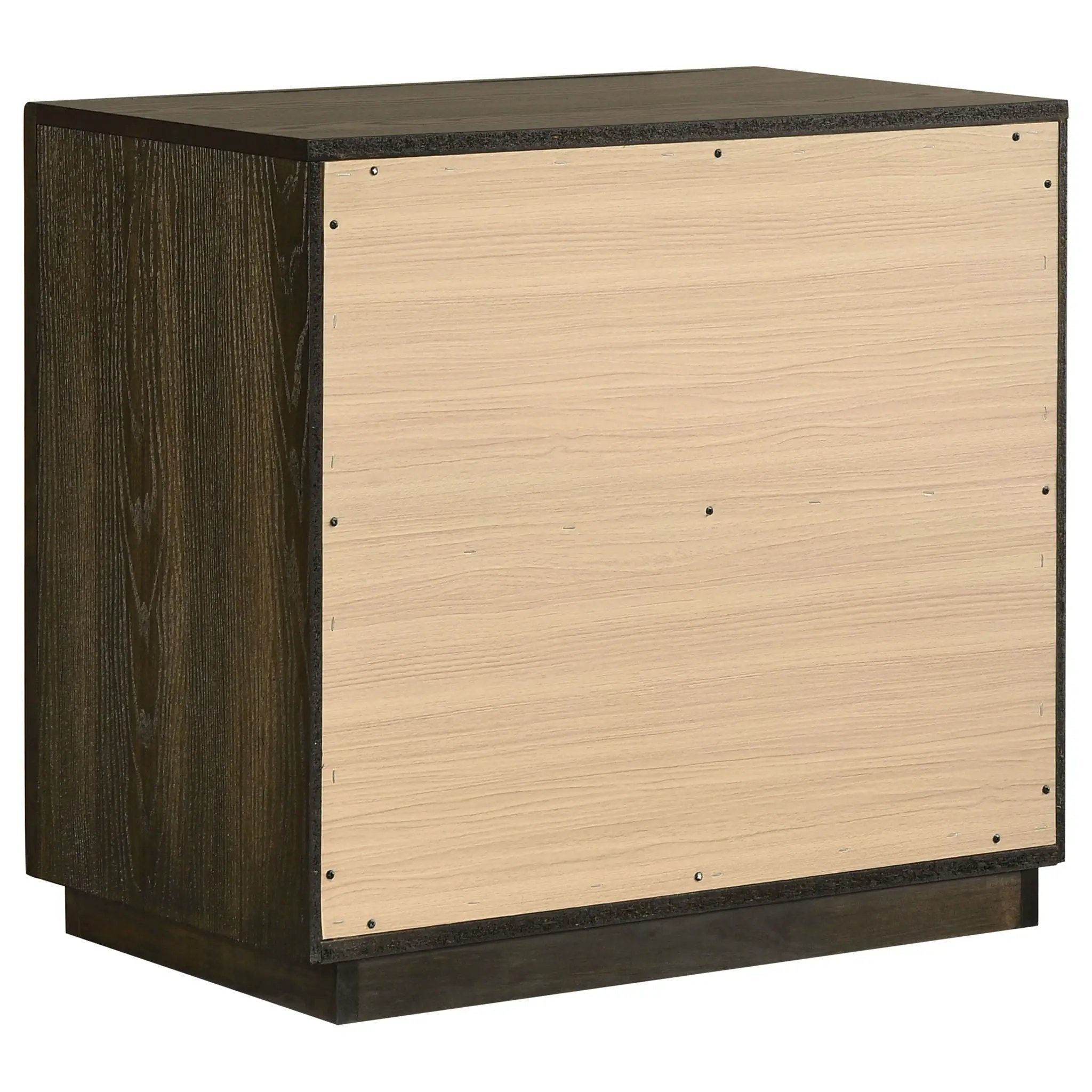 Atlas 2-drawer Bedroom Nightstand Bedside Table Dark Oak by Unique Piece Furniture