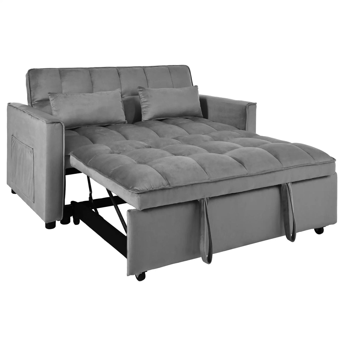 3 In 1 Pull Out Couch Convertible Sofa Bed With Reclining Backrest by Unique Piece Furniture