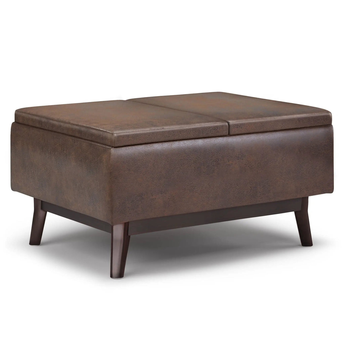 Owen - Tray Top Small Coffee Table Upholstered Storage Ottoman by Unique Piece Furniture