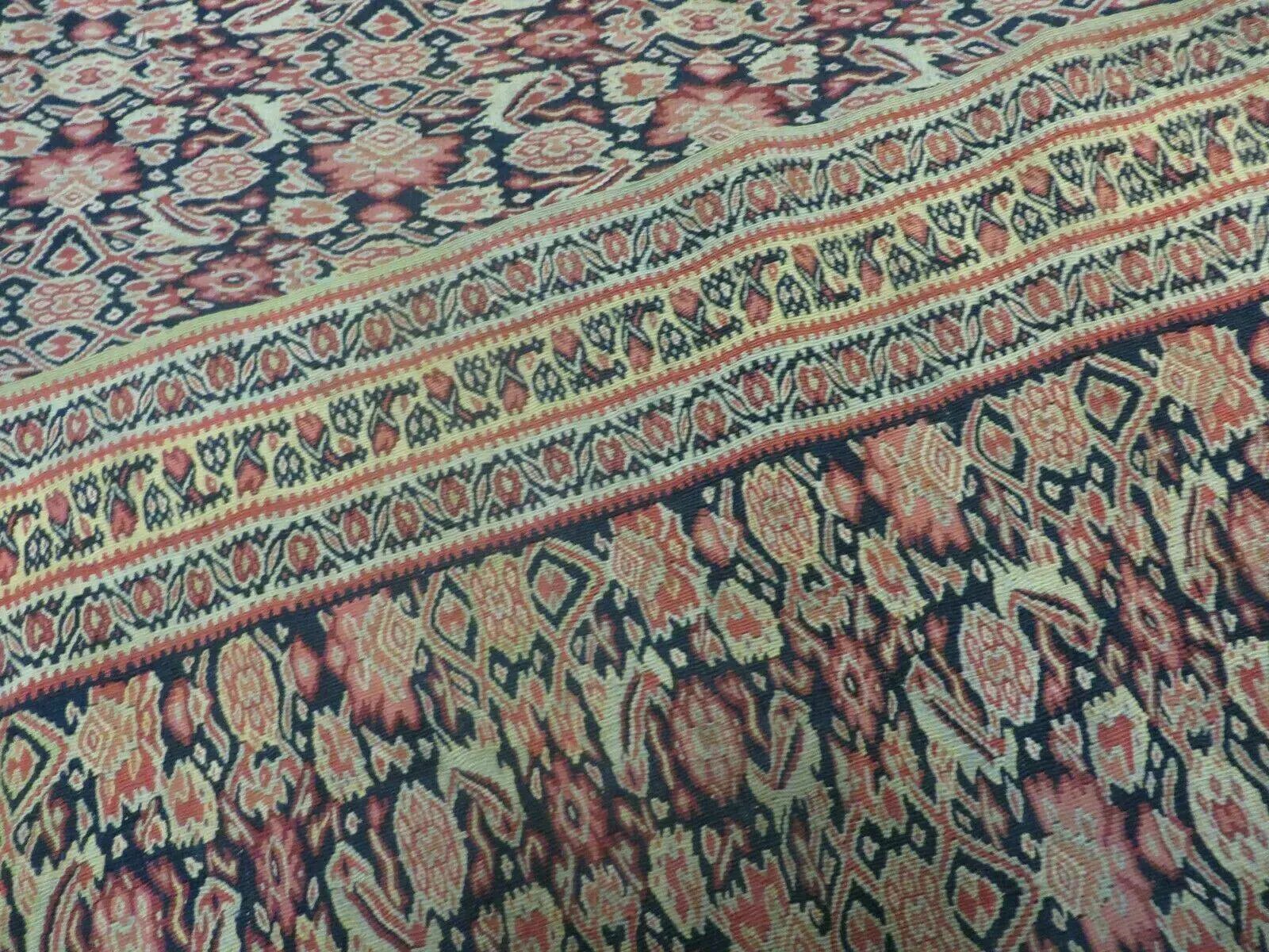 4' X7' Antique Handmade Turkish Wool Kilim Soumak Flat Weave Rug Tribal Organic by Jewel Rugs