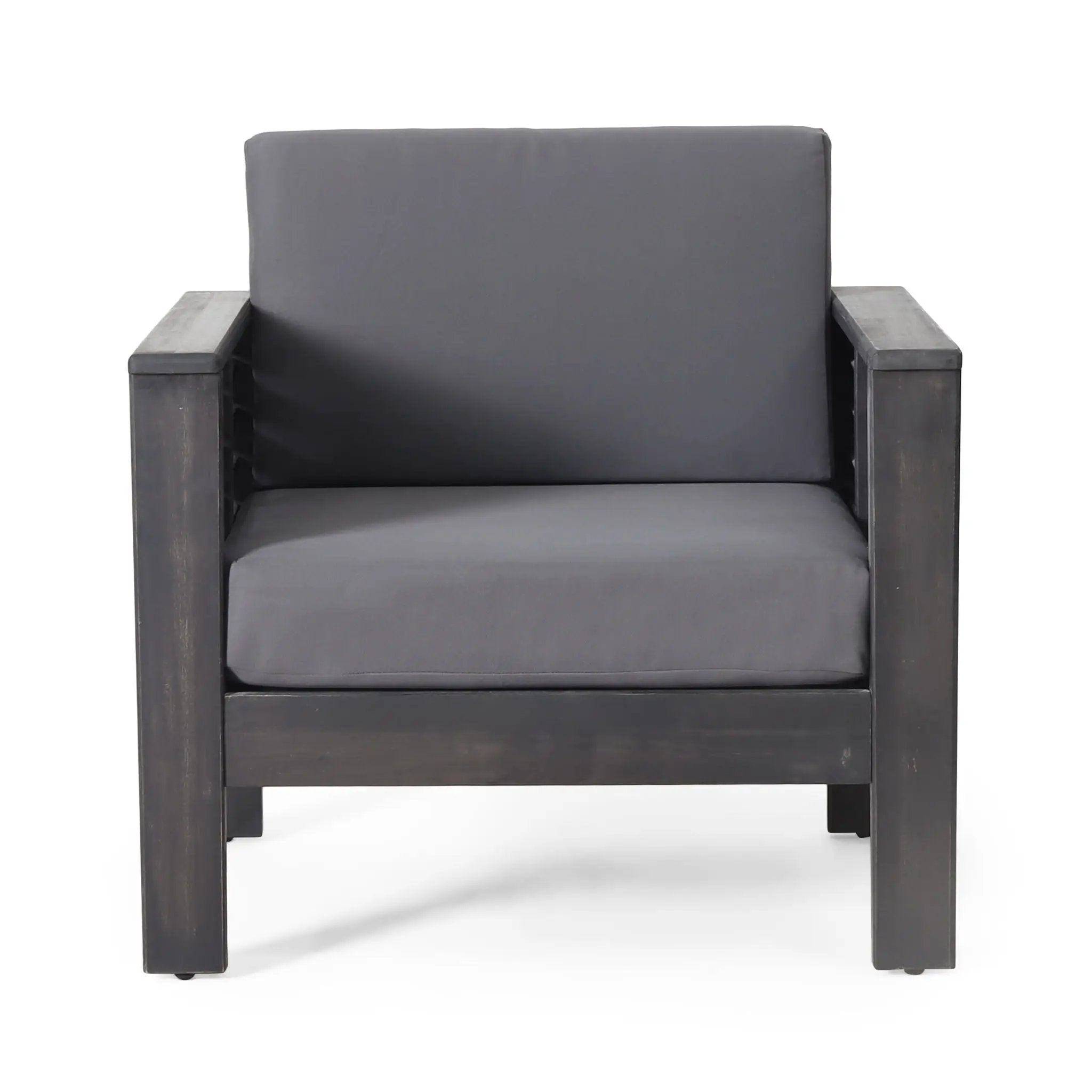 Slat Design Club Chairs With Cushions by HouseOfZazla