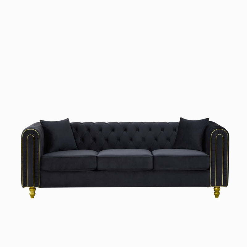 Modern Velvet Loveseat Sofa by HouseOfZazla