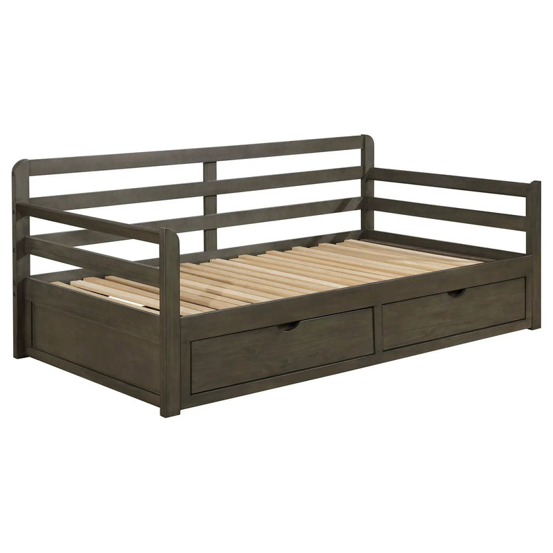 Sorrento 2-drawer Twin XL Daybed with Extension Trundle Grey by Unique Piece Furniture