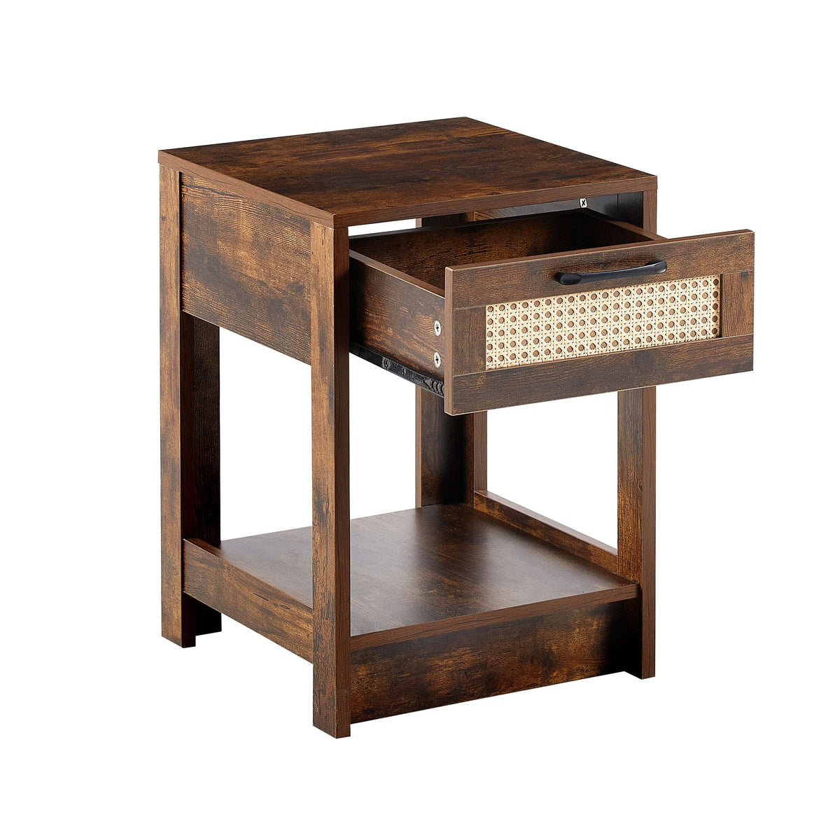 Modern Rattan Nightstand with Functional Drawer - Available in 3 Colors, photo 38 of 40