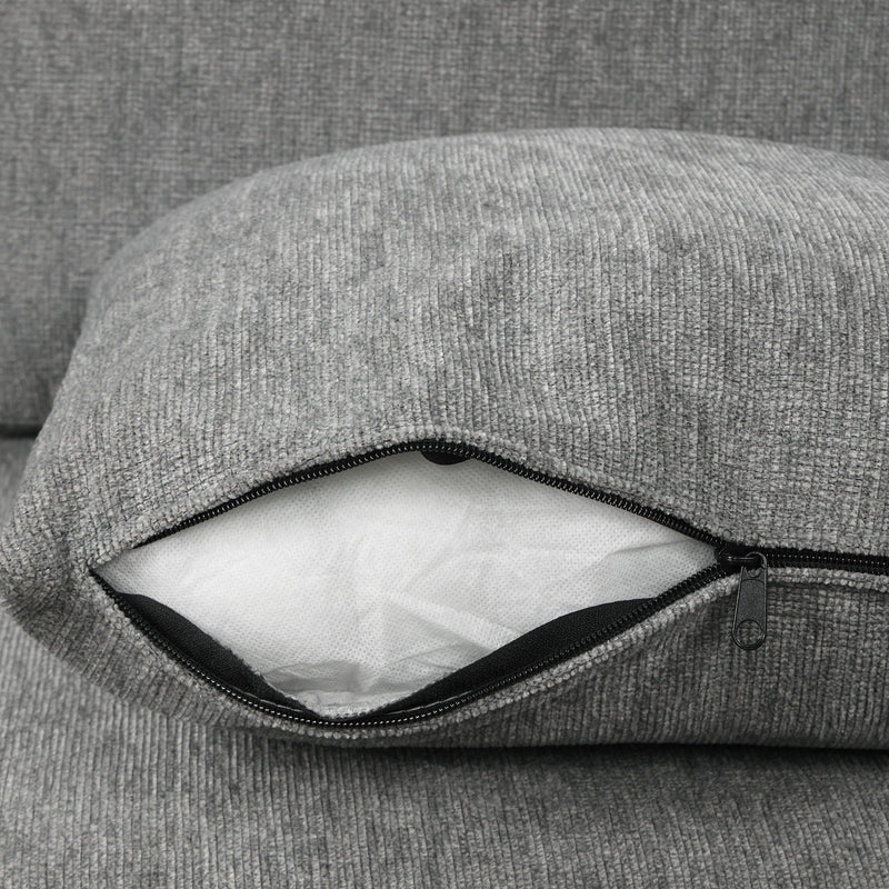 Modern 2 Seater Loveseat Sofa With Pull-Out Bed, Fabric, Built-In USB Ports & Cup Holders