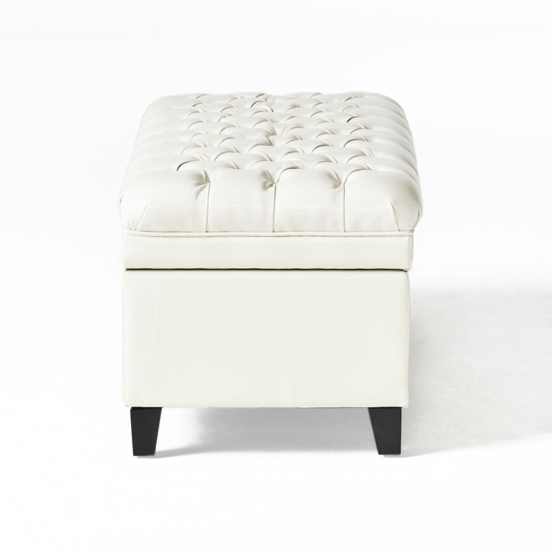 Juliana Storage Ottoman With Birch Legs by HouseOfZazla