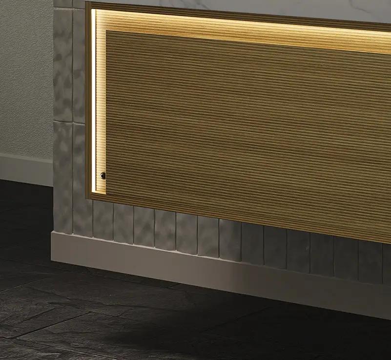 Nyah 36'' Wall-Mounted Cabinet with Drawer, Light Woodgrain Color by HouseOfZazla