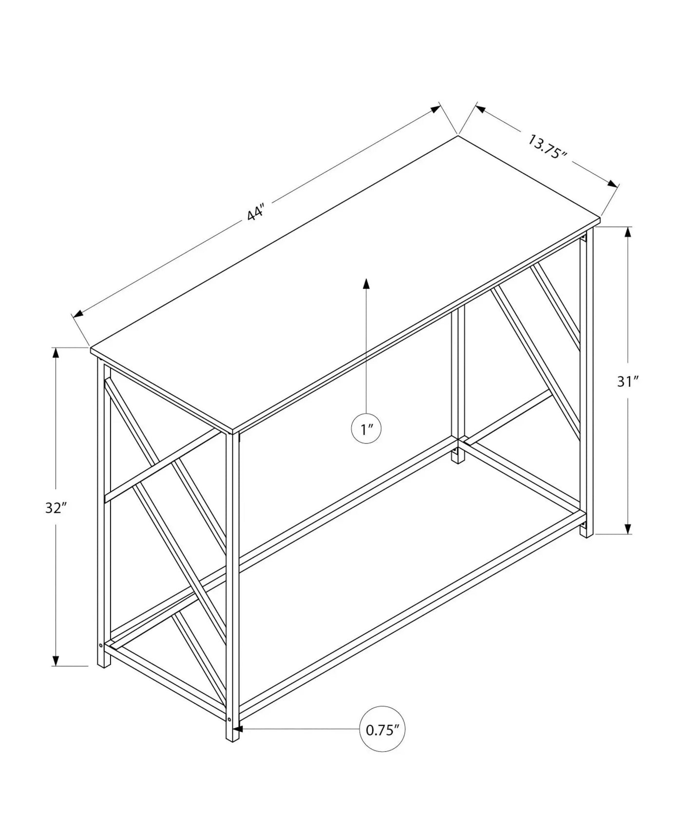 Accent Console Table For Entryway, Modern Design by Unique Piece Furniture