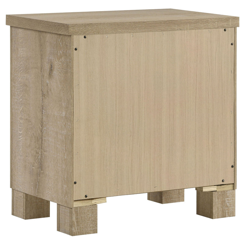 Oakglen 2-drawer Nightstand Bedside Table Weathered Oak by Unique Piece Furniture