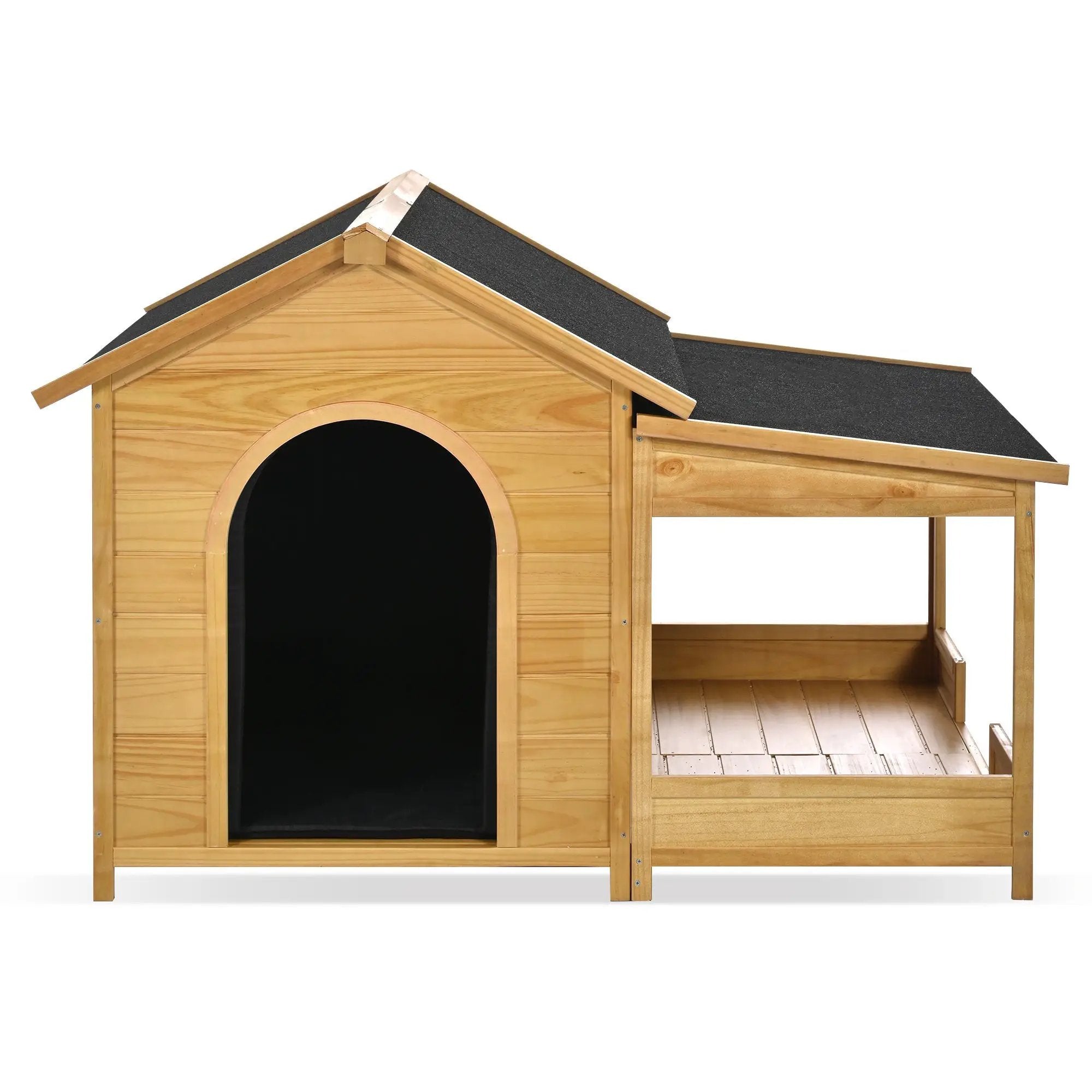 60.2 Inch Large Outdoor Dog House with Insulated Liner by HouseOfZazla