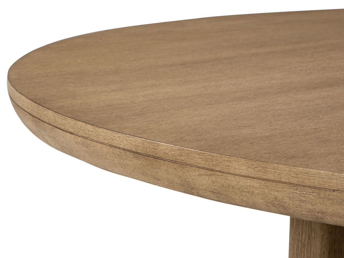 Tristan - 60" Round Dining Table - Swiss Coffee, photo 5 of 7