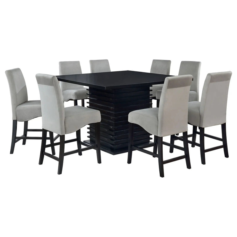 Stanton 9-piece Square Counter Height Dining Table Set Grey by Unique Piece Furniture