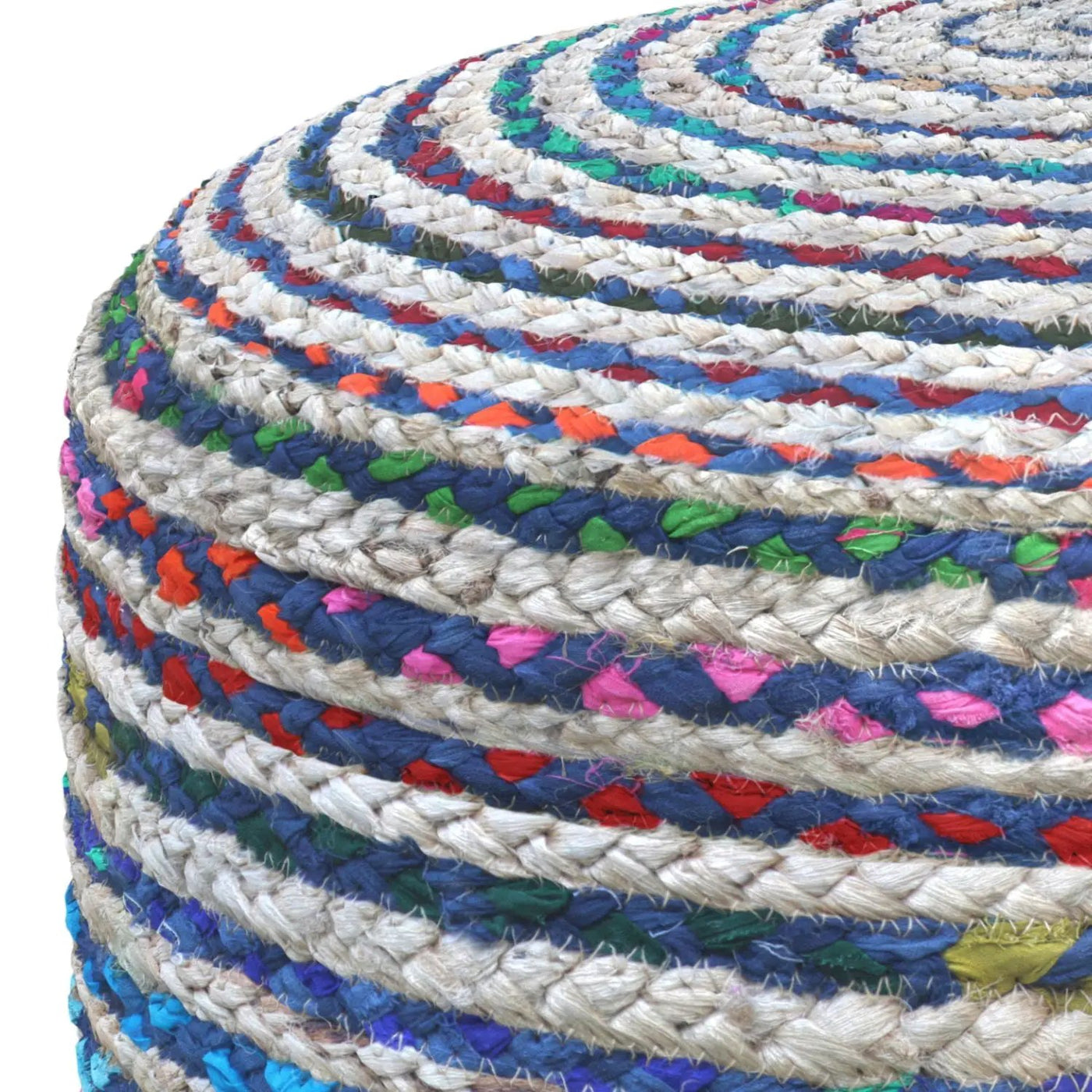 Margo - Handcrafted Round Pouf by HouseOfZazla