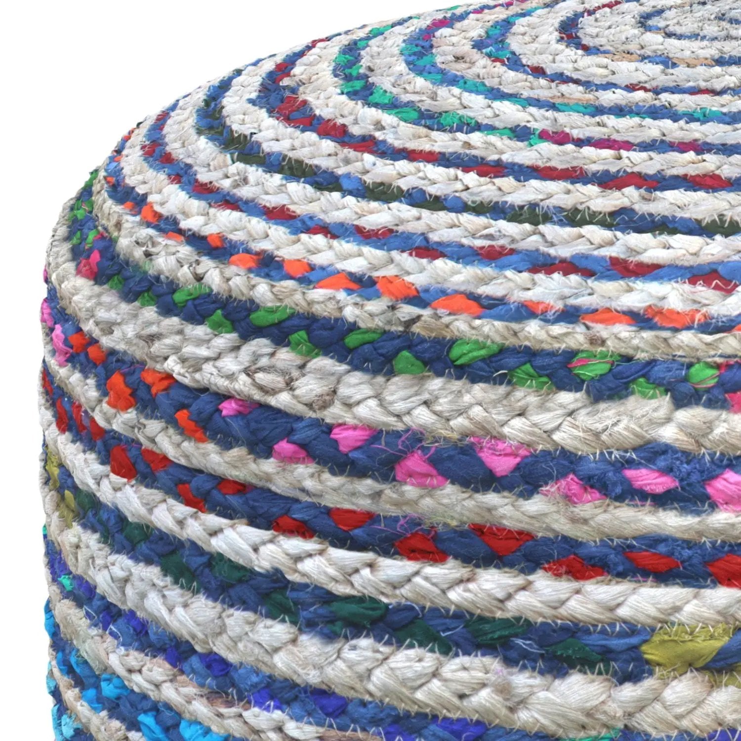 Margo - Handcrafted Round Pouf by Unique Piece Furniture