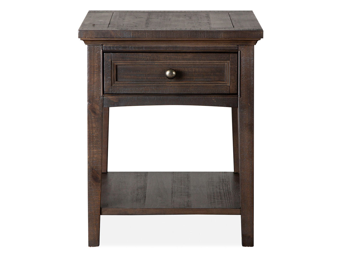 Westley Falls - Rectangular End Table - Graphite, photo 6 of 7
