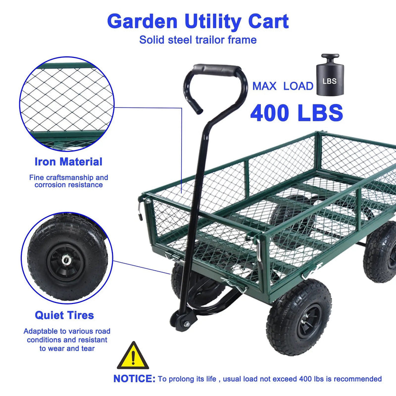 Wagon Cart Garden Cart Trucks in Green by HouseOfZazla