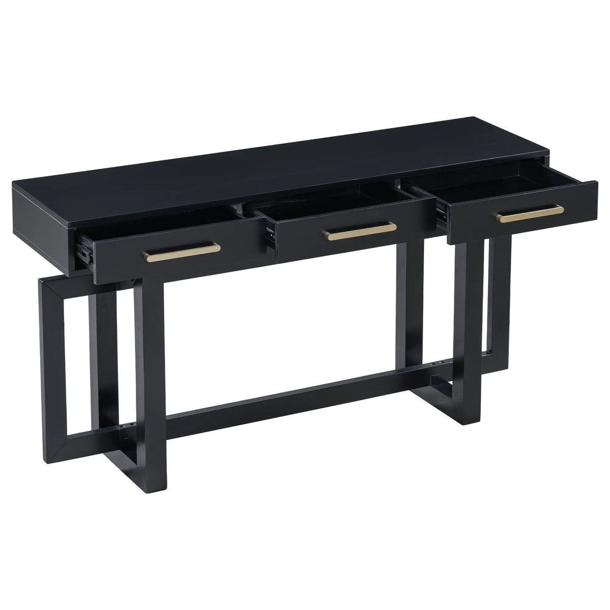 U_STYLE Elegant Console Table with Three Drawers by HouseOfZazla