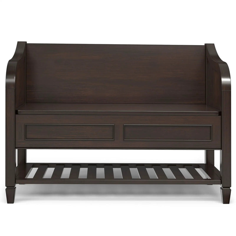 Connaught - Entryway Storage Bench With Shelf - Chestnut by Unique Piece Furniture