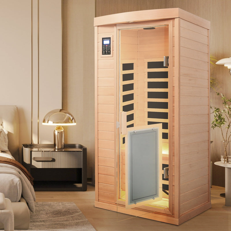 Low EMF Hemlock Wood Far-Infrared Indoor Sauna Room, photo 4 of 9