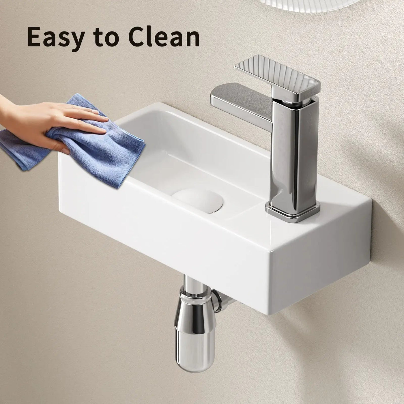 Wall Mounted Bathroom Sink With Faucet And Drain by HouseOfZazla