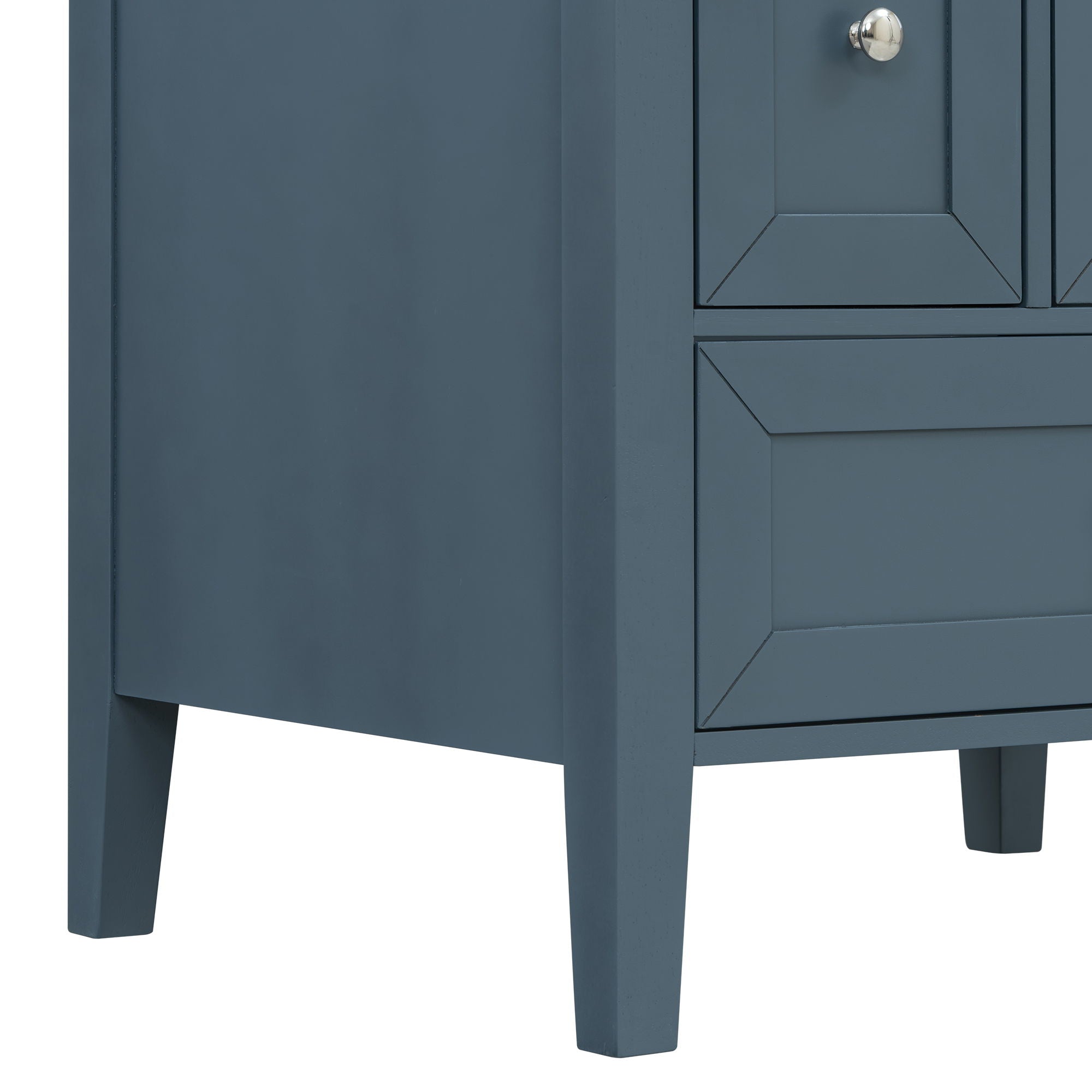 Modern Bathroom Vanity With Sink, Soft Close Drawers & Door, Storage Rack by HouseOfZazla
