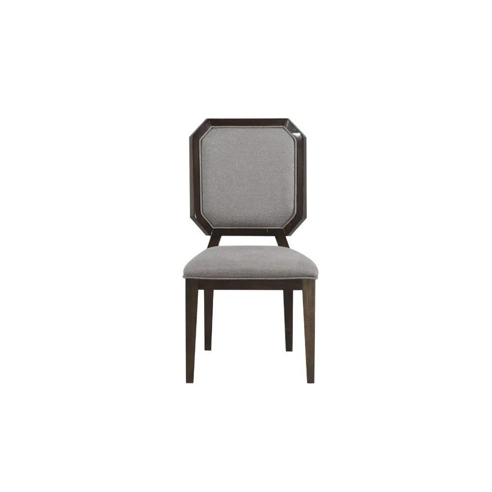 Selma - Side Chair (Set of 2) - Gray Fabric & Tobacco by Unique Piece Furniture