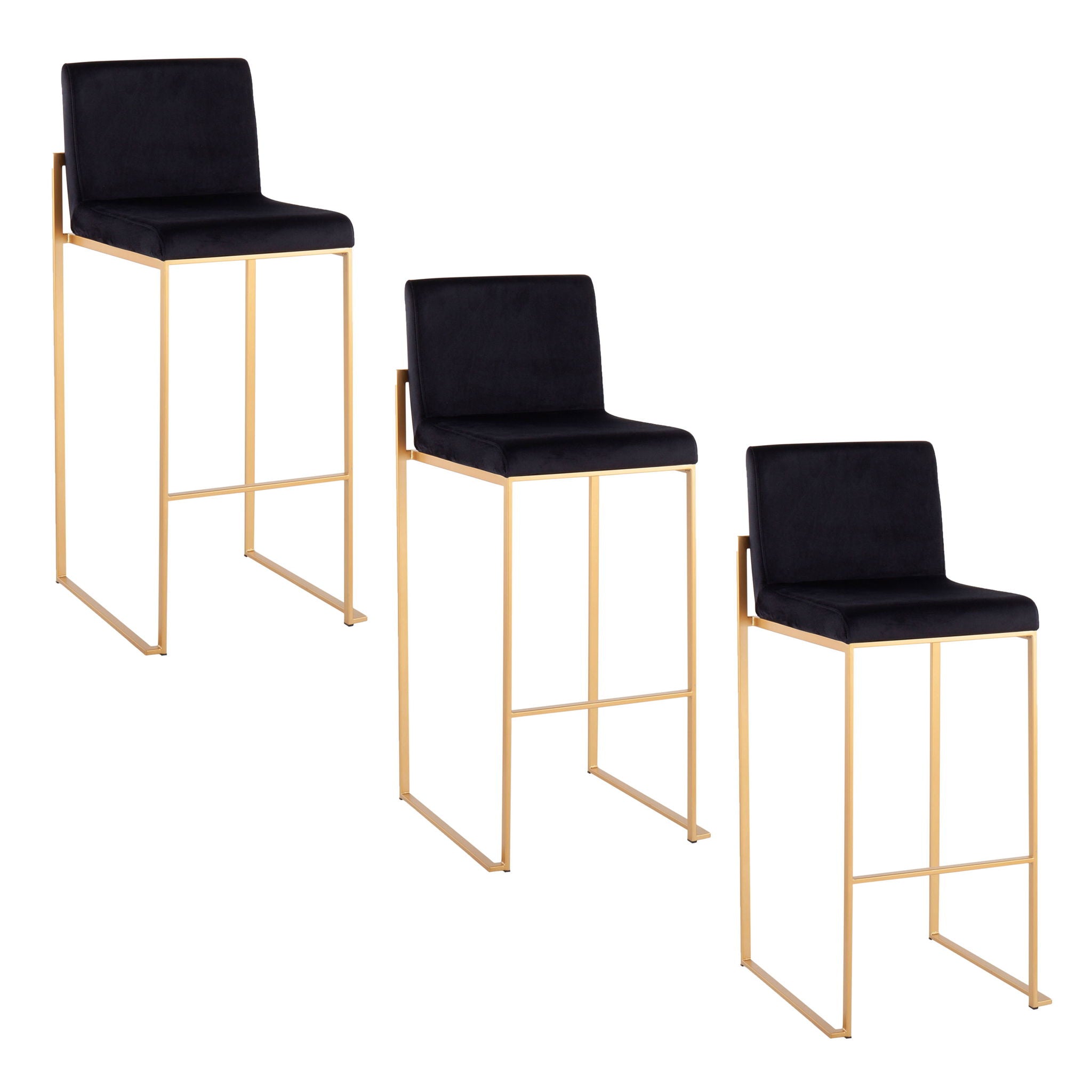 Fuji - Contemporary Design High Back Barstool by Unique Piece Furniture