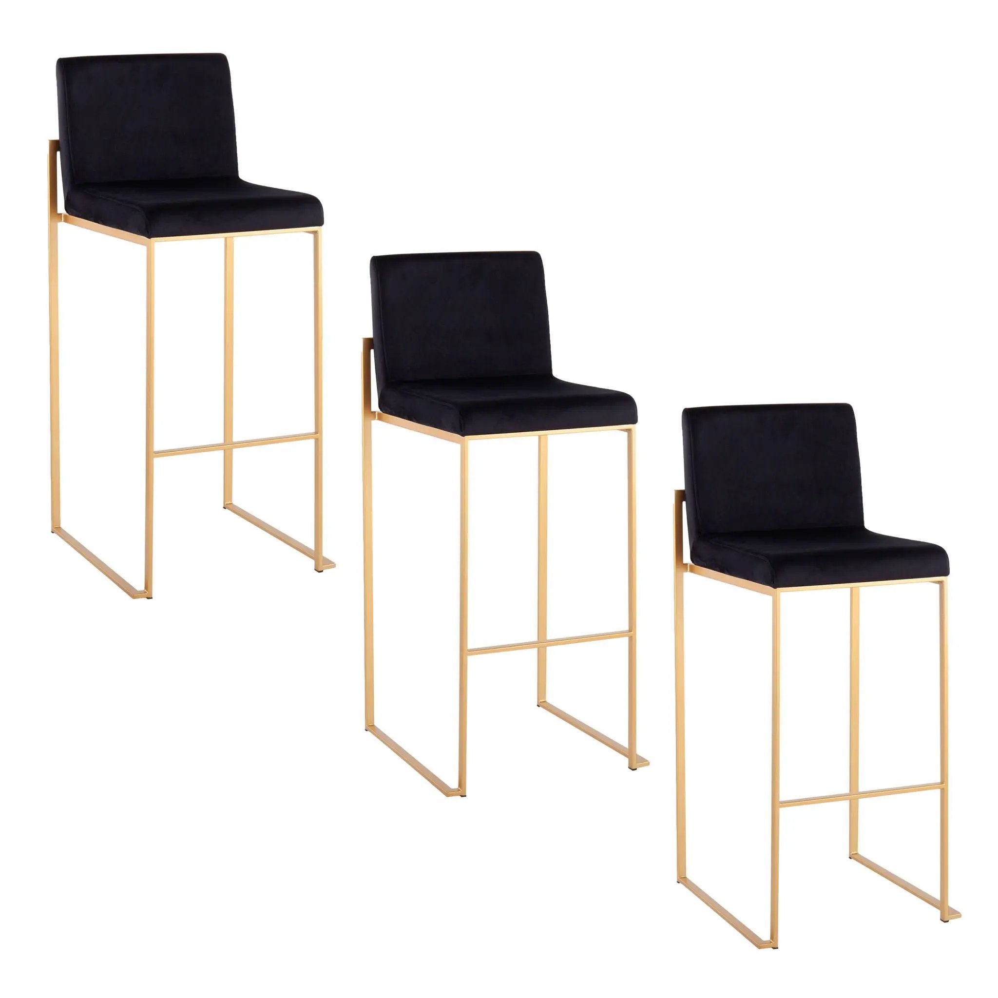 Fuji - Contemporary Design High Back Barstool by HouseOfZazla
