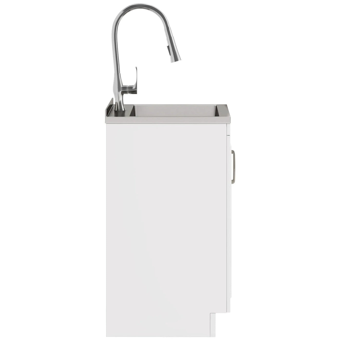 Darwin - Deluxe Laundry Cabinet With Pull-Out Faucet And Stainless Steel Sink by HouseOfZazla