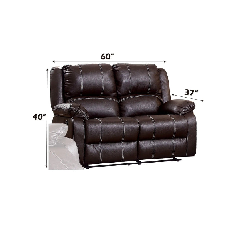 Zuriel Synthetic Recliner Loveseat by HouseOfZazla