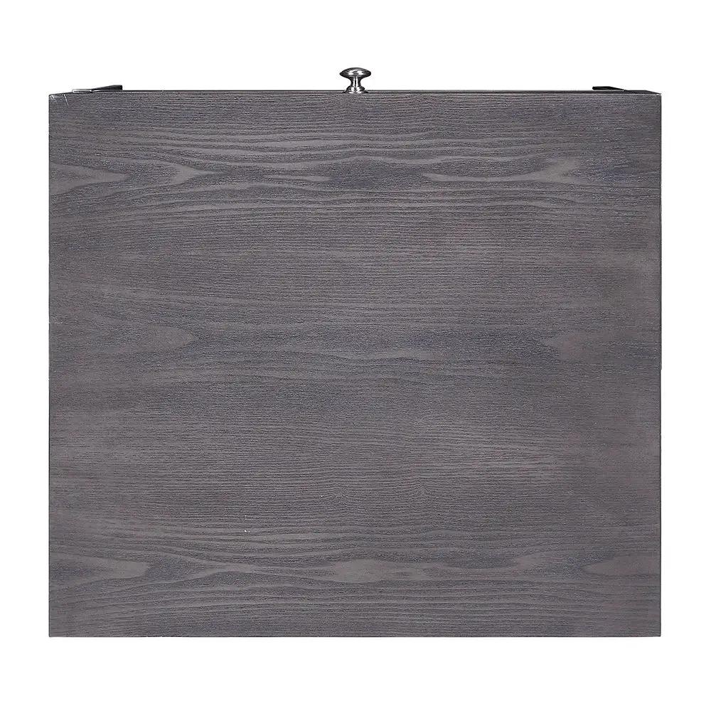 Iban - End Table - Gray Oak & Chrome by Unique Piece Furniture