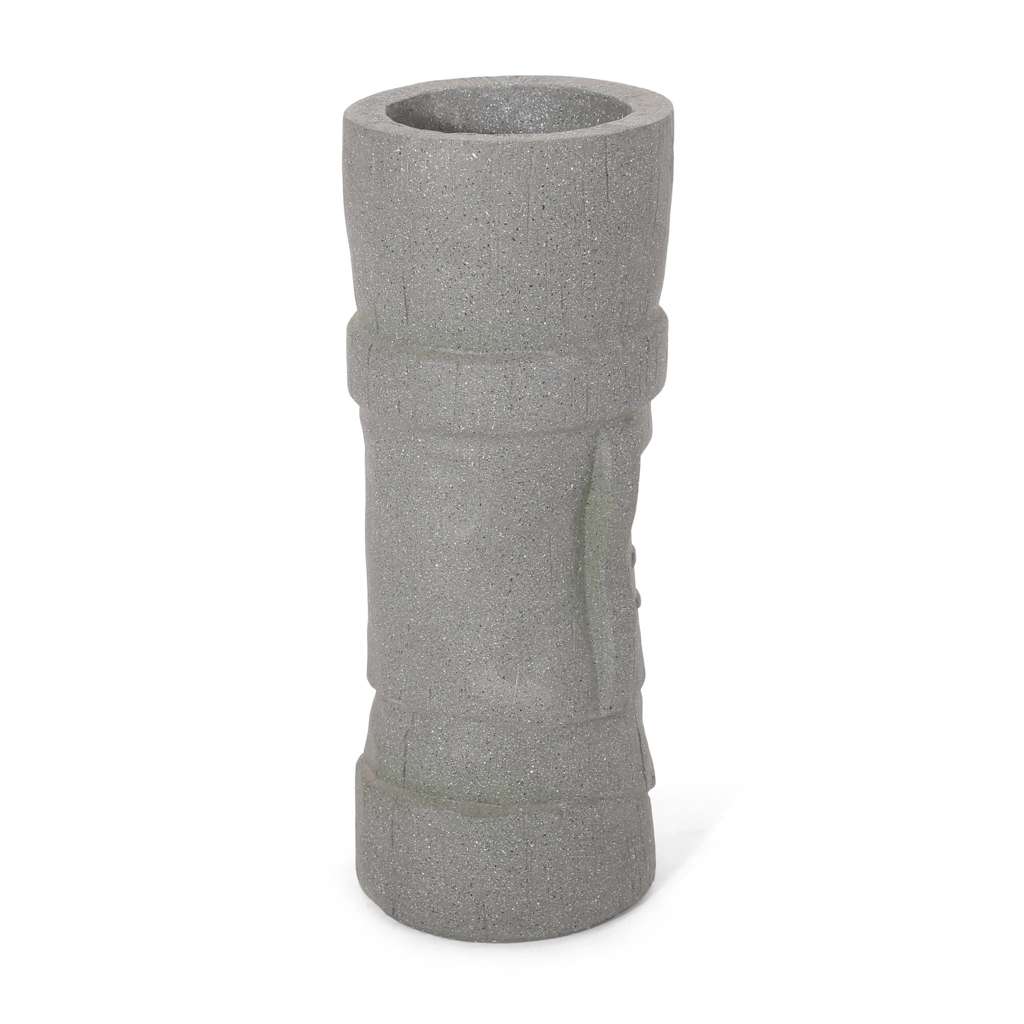 Classic Flower Planter With Magnesium Oxide Material - Stone Gray by HouseOfZazla