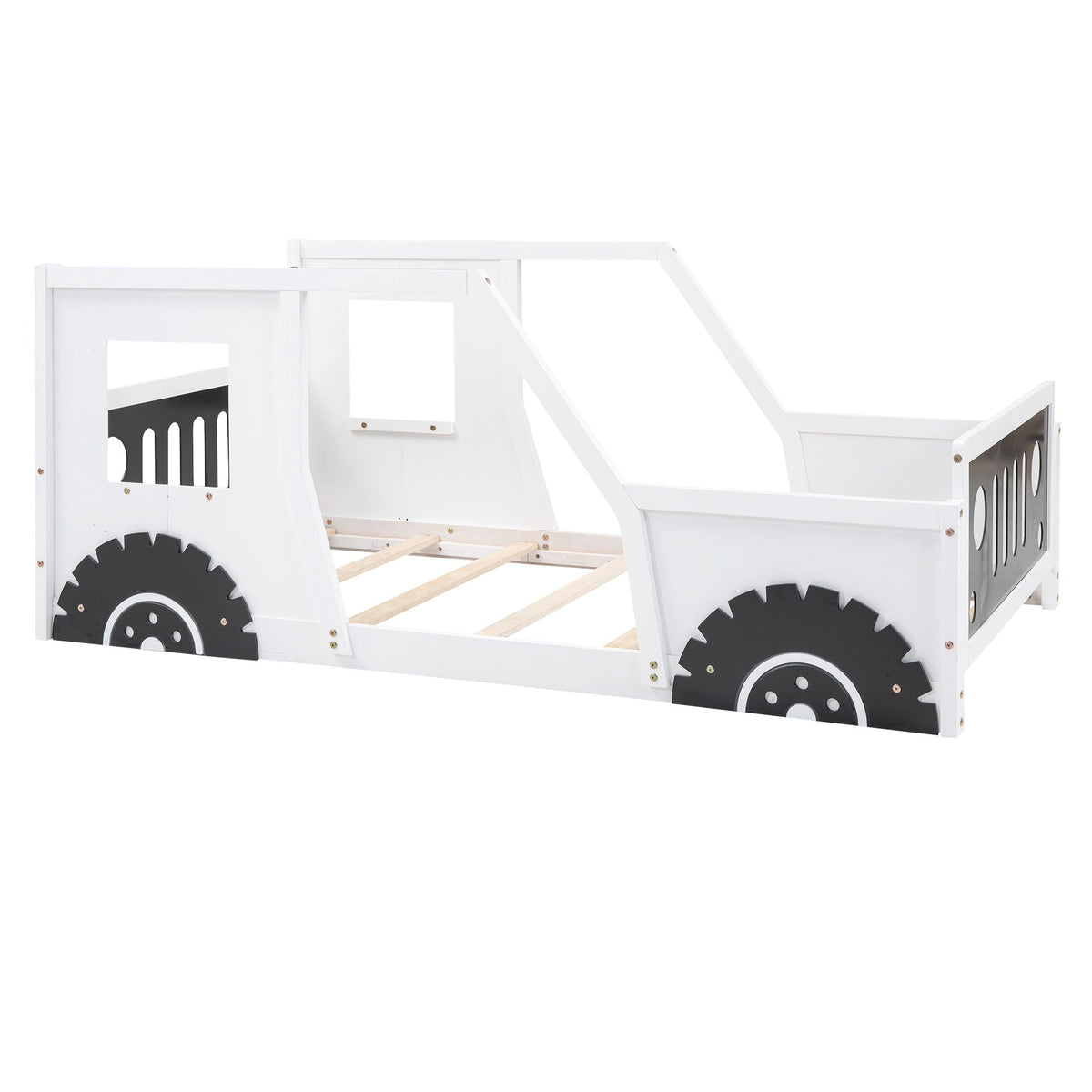 Classic Car Shaped Platform Bed with Wheels - Twin or Full Size, photo 40 of 40