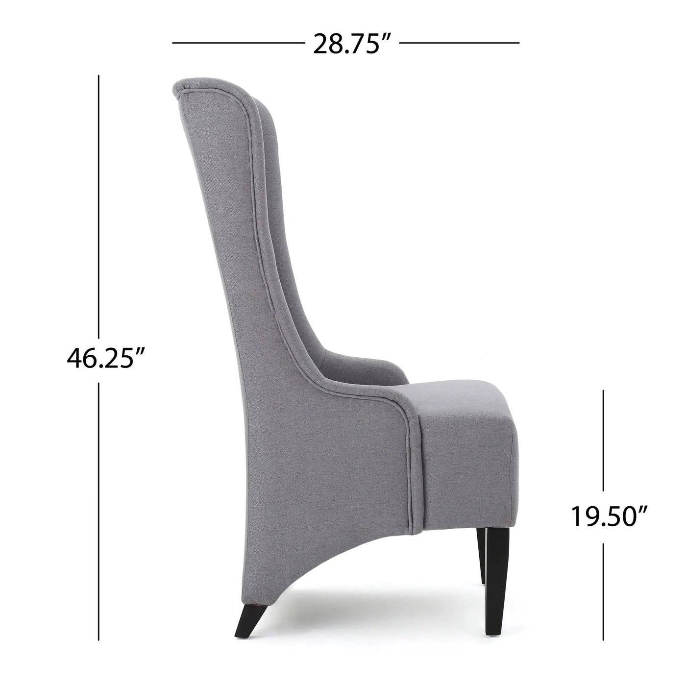 Alight Upholstered Dining Chair With High Back And Birch Wood Legs by HouseOfZazla