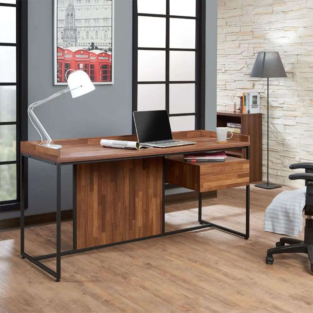 Sara - Writing Desk - Walnut & Sandy Black by Unique Piece Furniture