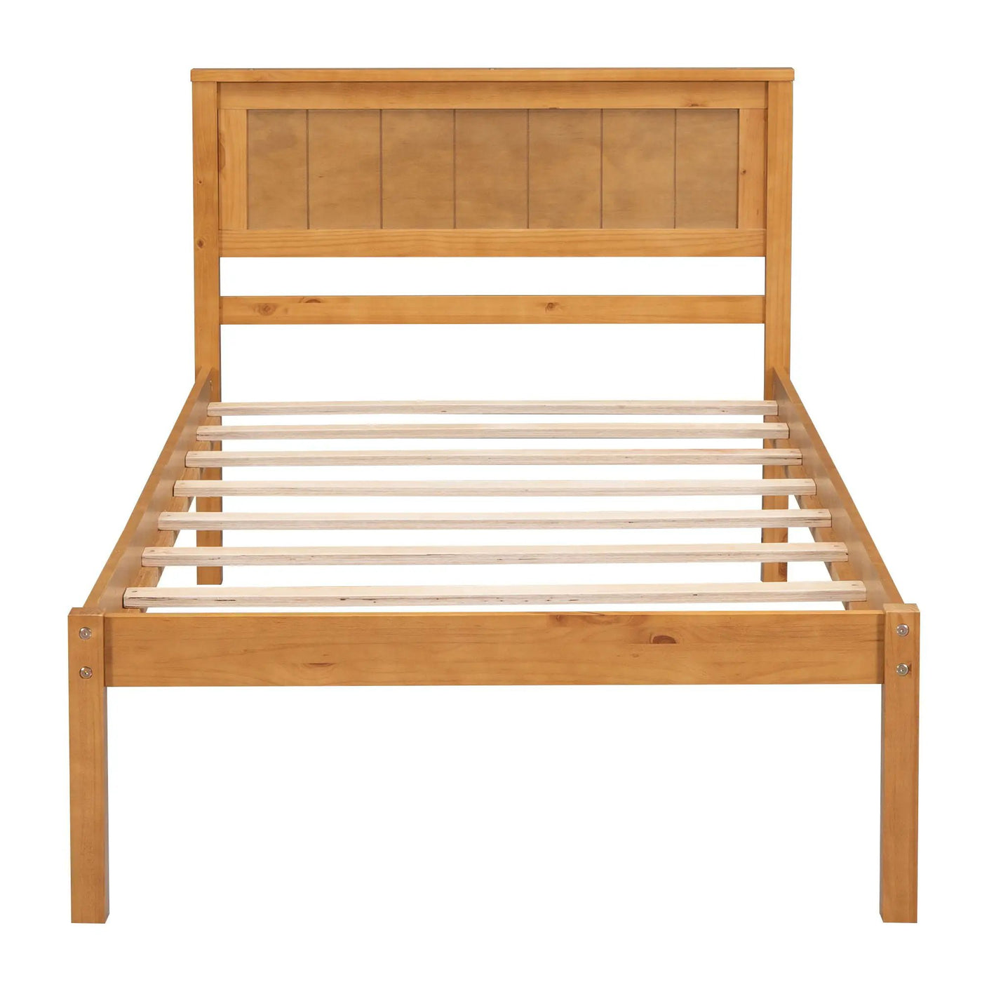 Platform Bed Frame With Headboard by HouseOfZazla