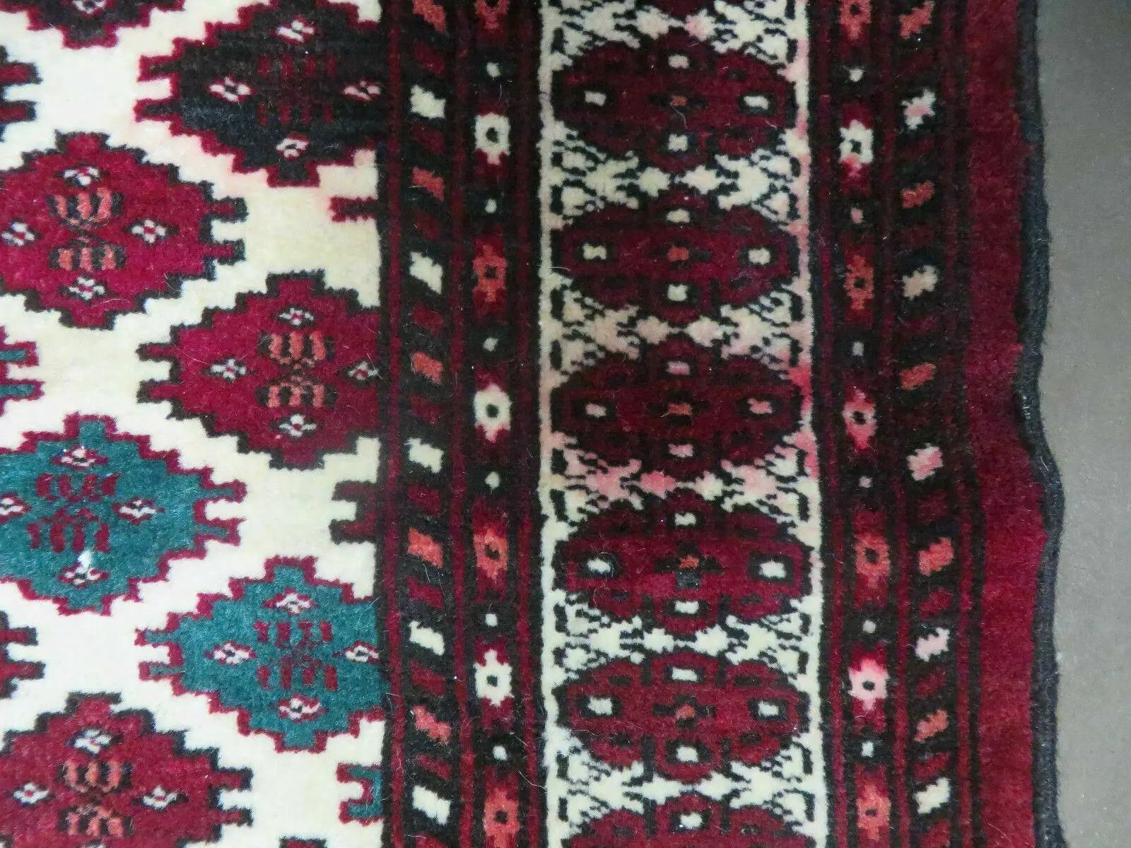 3' X 4' Vintage Handmade Pakistan Bokhara Turkoman Balouch Wool Rug Mat Nice by Jewel Rugs