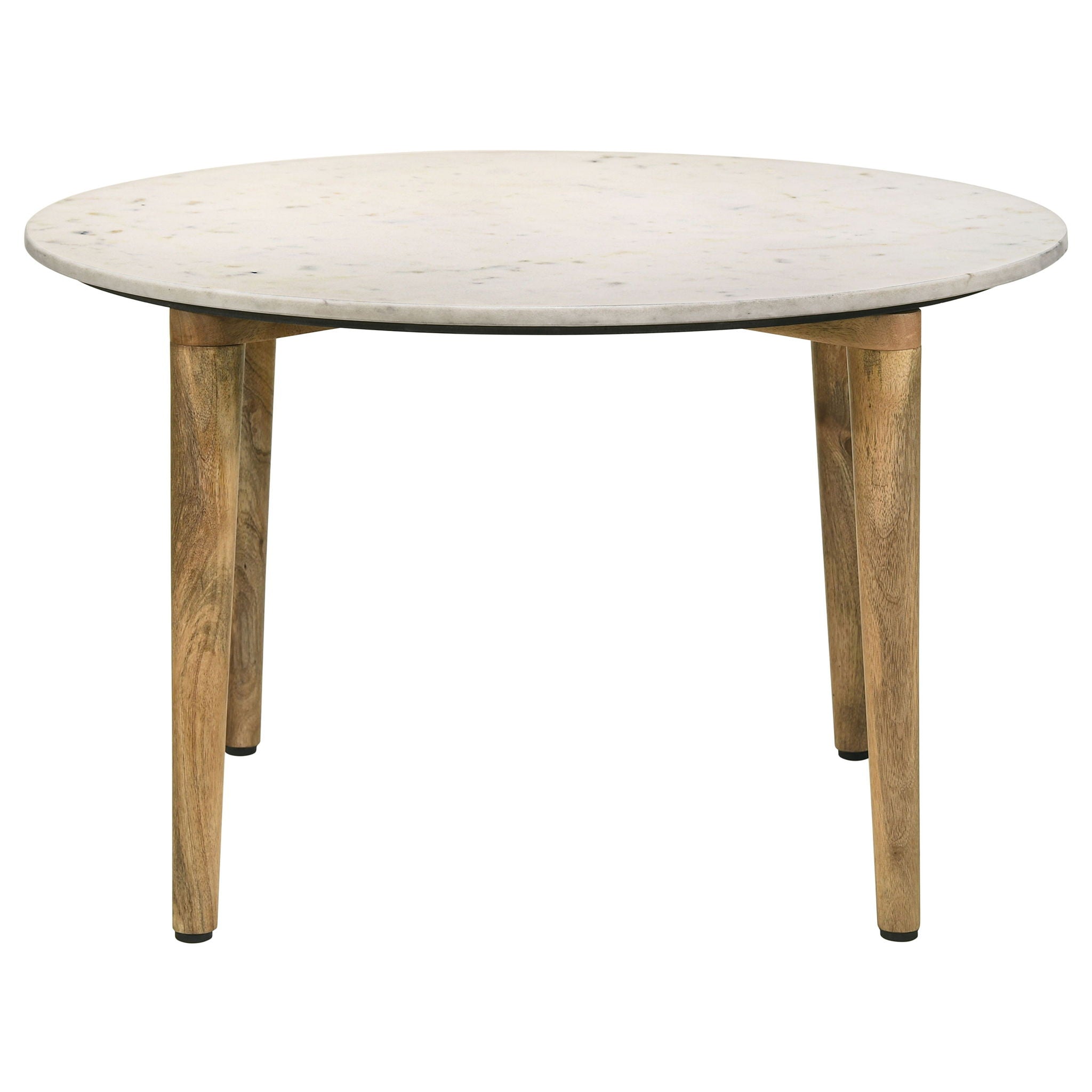 Leska - Round Coffee Table - White by HouseOfZazla